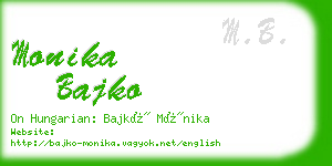 monika bajko business card